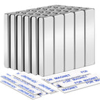 MIKEDE 30 Pcs Small Neodymium Magnets with Adhensive Backing 40x10x5 mm