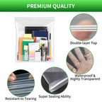 TUXIYA 80PACK 3 Gallon Large Zipper Bags for Storage 16" x 18" Storage Bags