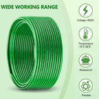 THHN Wire 10 Gauge 100 FT, 10 AWG Stranded OFC Copper Electrical Building Wire with Nylon Jacket PVC Insulation, Rated 600V for Residential, Industrial, CNC, Ground (10 Gauge, Green)