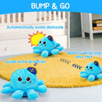 Tsomtto Musical Toys Plush Octopus Crawling & Walking Musical Toy Light Up Voice Control Dancing Toys Boys Girls Tummy Time Toys Toddler Boy Birthday Christmas First Shower Gifts