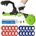 Suca Plant Tying Machine, Lightweight Plant Tying Tape Tool to Tie Up Vine Quickly, Tie Tapener Gun with Tapes and Staples Green