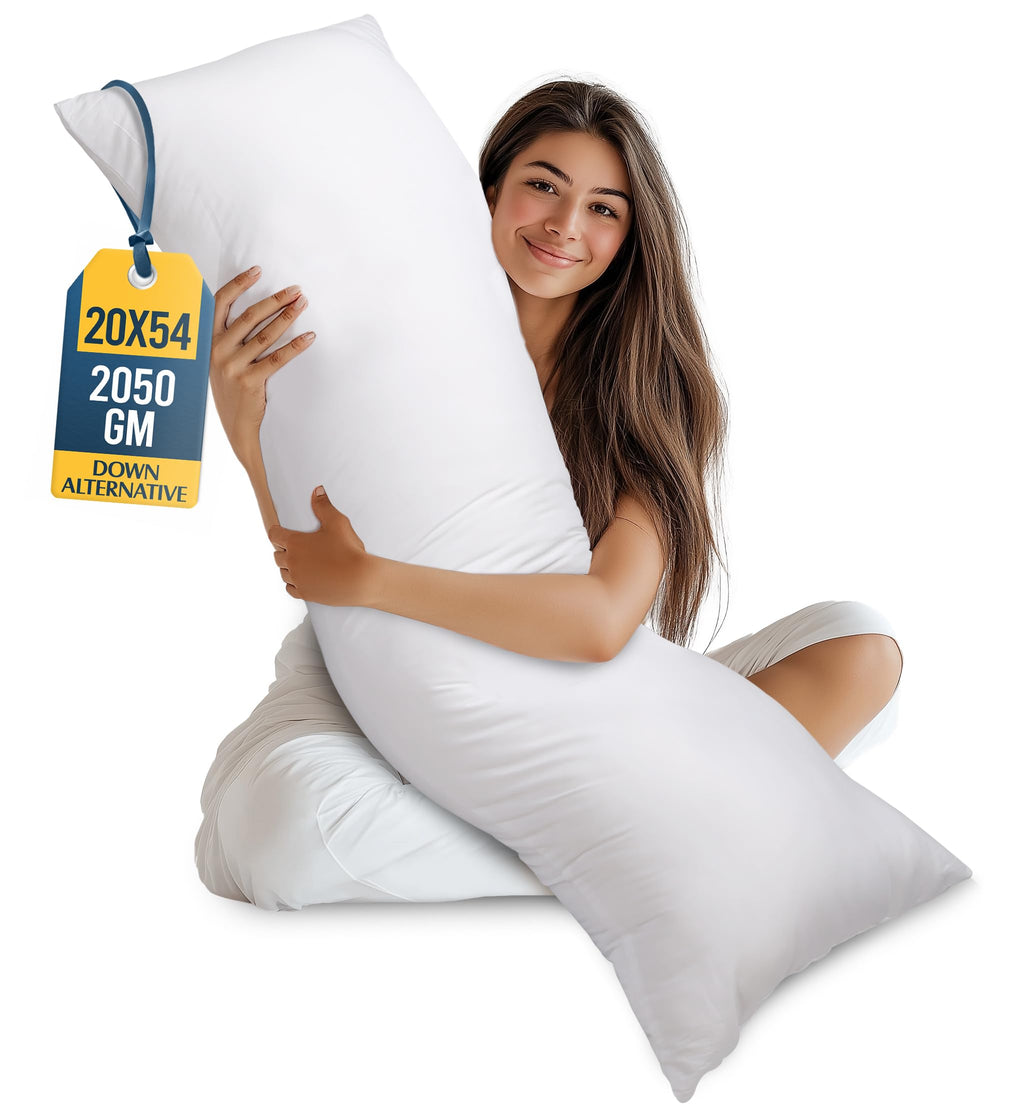 Utopia Bedding Full Body Pillow for Side Sleeper, White Long Pillow for Bed