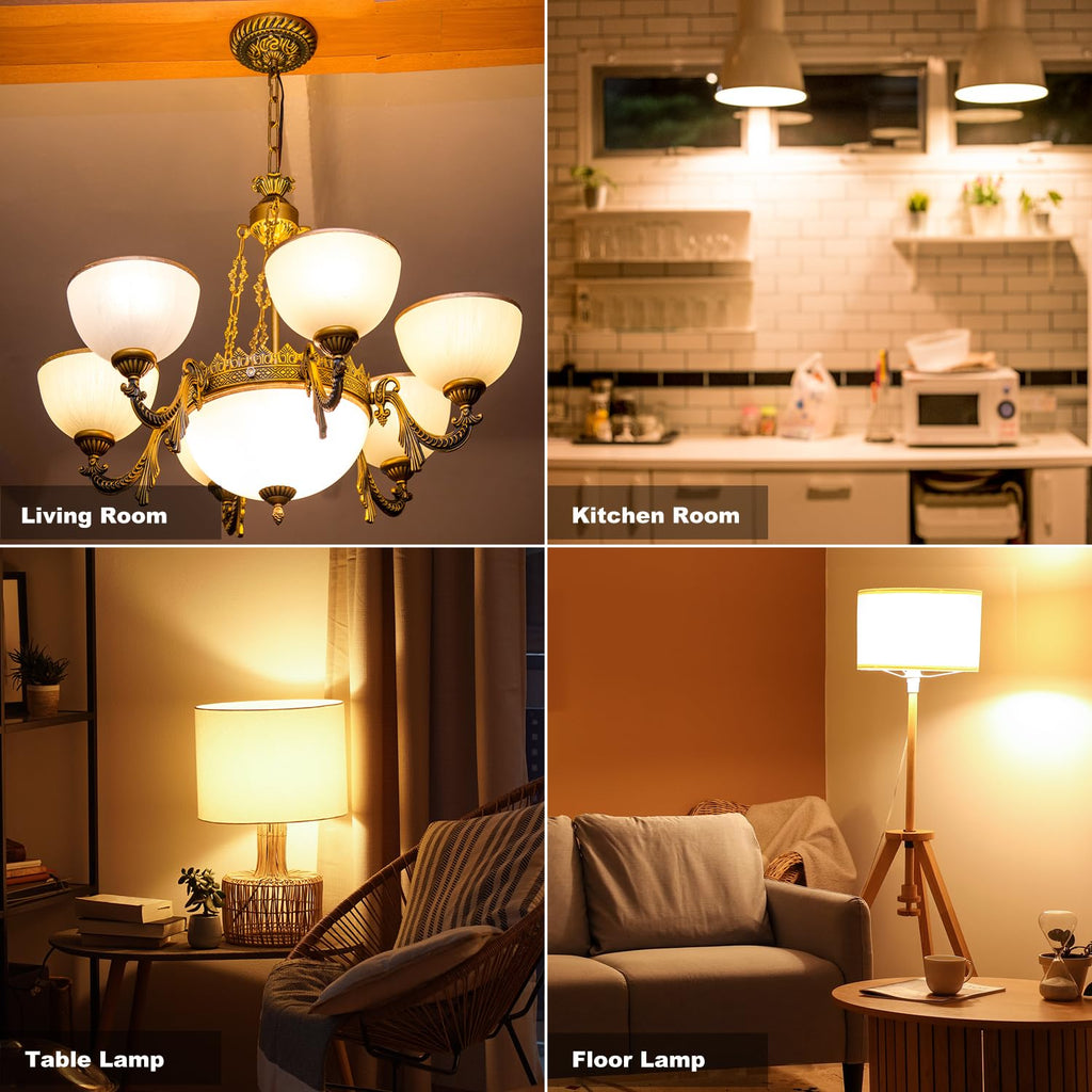 Vgogfly LED Bulb 3W 25 Watt Equivalent Light Bulbs Night Stand Table Lamp Warm White 2700K LED Energy Saving E26 Medium Screw Base for Home Light 4 Pack