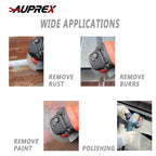 AUPREX 5 Pack 4 Inch Coarse Crimped Wire Wheel Brush for Angle Grinder with 5/8 Inch-11 Threaded Arbor - 0.014 Inch Carbon Steel Wire -Light Duty Conditioning for Metals