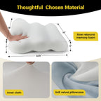 anzhixiu Leg Pillow Elevation Blood Circulation 7” Give Legs Required Height to Ease Lower Back Pain, Wedge Pillow Set for After Surgery Helps Leg Sore &Circulation, Foot&Hip Pain
