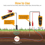 KOLSOL F02 Underground Cable Locator, Wire Tracer with Earphone, Cable Tester for Dog Fence Cables Irrigation Control Wires