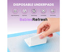 100 Count Super Absorbency Small 17” x 13” Disposable Underpads, Leakproof Quick Drying for Multi-use for Babies, Puppy Pads and Adults, Chucks, Disposable Diaper Changing Pad for Baby, Blue