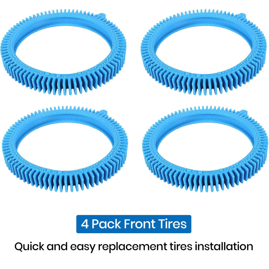 AR-PRO Replacement Tires with Super Hump | Compatible with Poolvergnuegen 896584000-143, Fits Select Poolvergnuegen/Hayward Phoenix Cleaners, 4-Pack