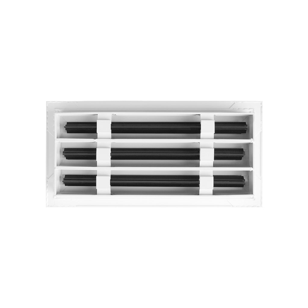 BUILDMART - 14x6 White Modern AC Vent Cover - Decorative Air Vent - Standard Linear Slot Diffuser - Register Grille for Ceiling, Walls & Floors - Texas Buildmart