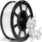 YUGMCOCE Silk PLA Filament 1.75mm,3D Printer Filament with a Metallic Glossy Finish, Dimensional Accuracy +/- 0.02 mm, 1kg Spool(2.2lbs) Fits for Most FDM 3D (A-Silk White Pla)