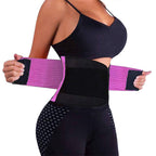 VENUZOR Waist Trainer Belt for Women - Waist Cincher Trimmer - Slimming Body Shaper Belt - Sport Girdle Belt (UP Graded)(Purple,Large)