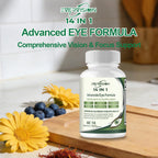 Advanced Eye Formula – Vitamin and Mineral Supplement with Lutein, Zeaxanthin, Zinc & Bilberry Extract – Vision & Focus Support