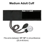 LotFancy Manual Blood Pressure Cuff Adult, Professional BP Cuff 10"-16", Standard Adult Size Sphygmomanometer with Carrying Case and Zero Calibration for Home Medical, Nursing Student, Doctor, Nurse