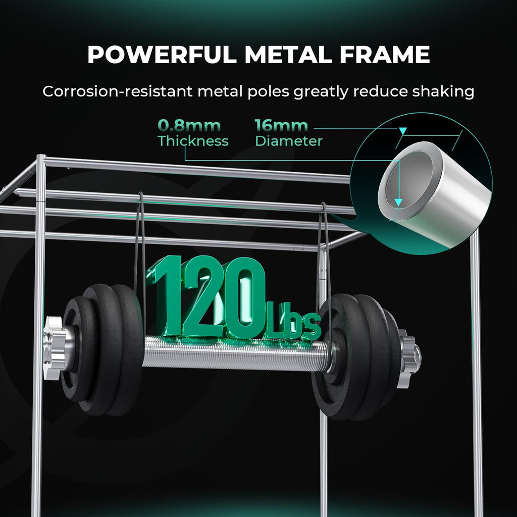 MARS HYDRO 4x2x6 Advanced Grow Tent, 48"x24"x71" High Reflective Mylar 1680D for Hydroponics Indoor Plant Growing, with Observation Window,Floor Tray and Smooth Zipper for TSL2000/SP3000