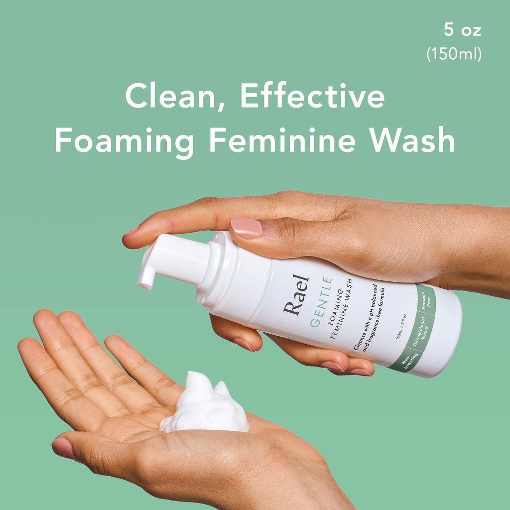 Rael Feminine Wash, Foaming Cleansing Wash - pH Balance Intimate Wash Women (5oz, 2 Pack)