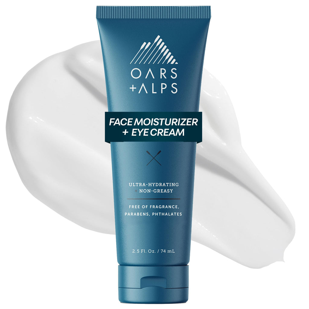 Oars + Alps Anti-Aging Face Moisturizer & Eye Cream, Hydrating Skin Moisturizer with Shea Butter and Jojoba Oil, Lightweight, Non Greasy, Vegan, Gluten Free