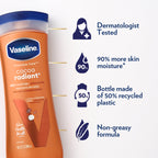 Vaseline Cocoa Radiant 2-Pack – Intensive Care Moisturizing Hand and Body Lotion with Ultra-Hydrating Lipids, Pure Cocoa Butter, 10 Oz Ea