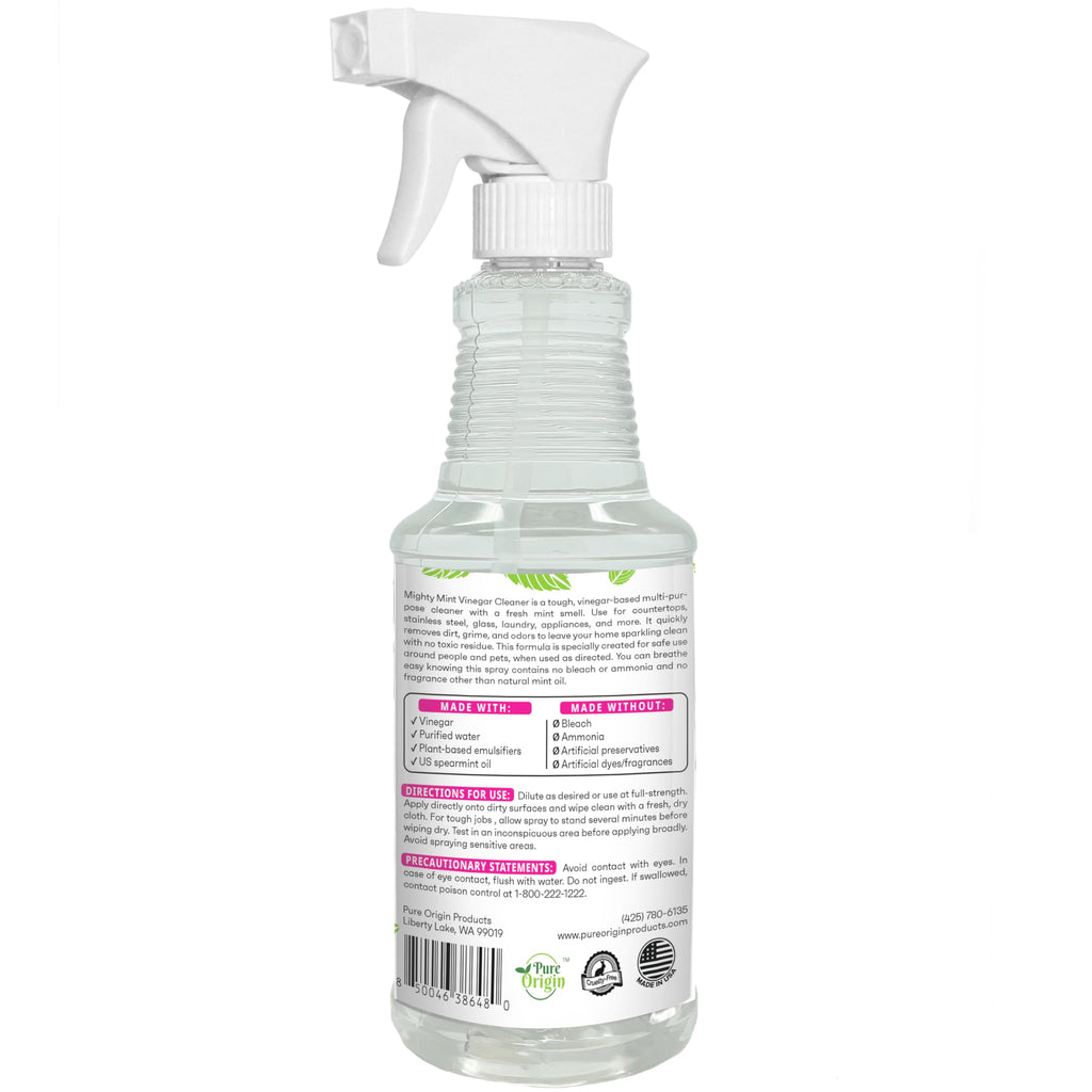 Mighty Mint Vinegar Cleaner, All-Purpose Spray, Spearmint Scent, 16oz