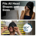 Myhalos® Migraine Relief Cap, Ice Hat for Migraines, Headache Relief Cap, 30% More Gel, Hot & Cold Therapy Head Ice Pack, Cooling Headache Hat, Tension Wrap, Hangover Cap, Ice Face Mask