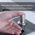 AVSIILE Brushed Nickel Touchless Kitchen Faucets with Pull Down Sprayer & Soap Dispenser, Single Hole & Handle, Pull Out Tap, Waterfall Stainless Steel Sink Faucet for Farmhouse Camper Laundry Rv Bar