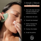 Mount Lai Jade Gua Sha Facial Tool – The Stone of Eternal Youth – 100% Genuine Jade Stone Face Sculpting Tool for Lymphatic Drainage, Puffiness Reduction & Timeless Radiance