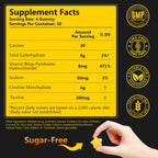 Anfinsen Sugar-Free Creatine Gummies 6000mg - Creatine Supplement for Women and Men with Vitamin B6 & Taurine, Flexible Dosing for Active Wellness, Vegan, Gluten-Free, Lemon Flavor, 120 Gummies