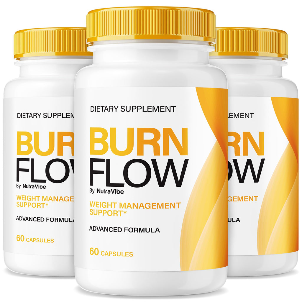 (3 Pack) BurnFlow Capsules ��� Daily Formula with a Clean, Natural Blend to Support Body Goals, Fitness & Health | Just 2 Burn Flow Pills a Day for an Active, Balanced Lifestyle (180 Capsules)