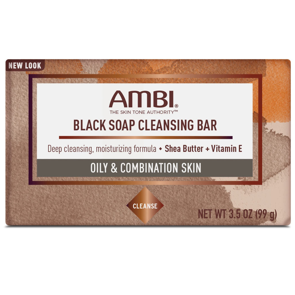 Ambi Skincare Black Soap with Shea Butter, 3.5 Oz (Pack of 6)