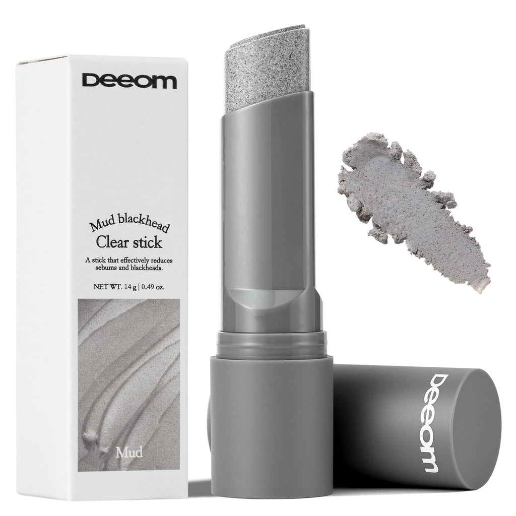 DEEOM Blackhead Remover Stick, Deep Pore Cleansing Charcoal Stick for Blackheads & Whiteheads, Exfoliating Pore Cleanser, Oil & Sebum Control, 14g