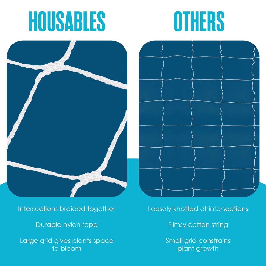 Trellis Netting, Hortonova Netting, Scrog Net, Trellis Net, 6x6 Squares