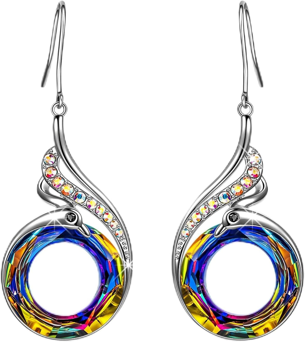 Kate Lynn Phoenix Earrings for Women, Christmas Birthday Gifts for Women, Crystal Earring Jewelry, Xmas Bday Gifts for Mom Grandma Wife Girlfriend Daughter Best Friend