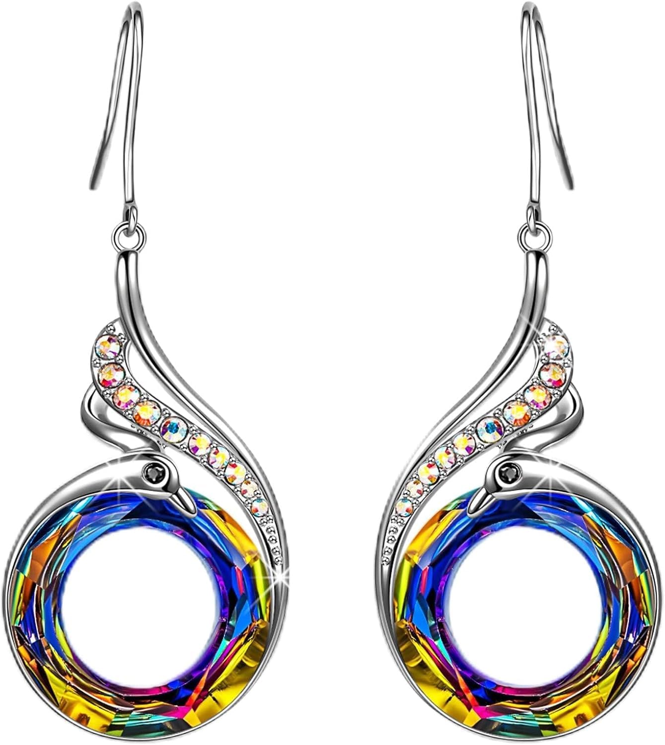 Kate Lynn Phoenix Earrings for Women, Christmas Birthday Gifts for Women, Crystal Earring Jewelry, Xmas Bday Gifts for Mom Grandma Wife Girlfriend Daughter Best Friend