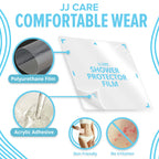 JJ CARE Shower Protector [Pack of 7], 9x9 Dialysis Catheter Shower Shileds Wound Cover, PICC Line Water Barrier, Colostomy Waterproof Bandage Protector, 1 Week Supply