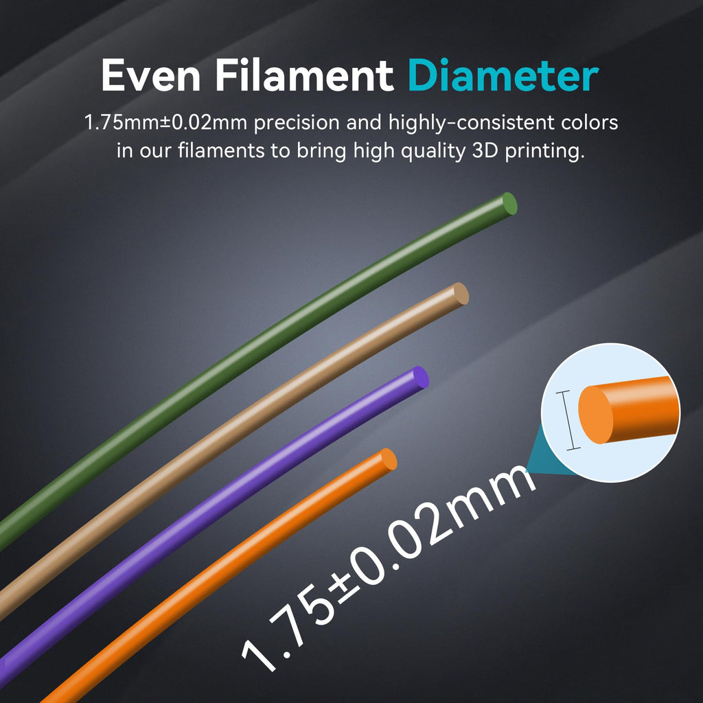 SUNLU PLA Plus Filament 1.75mm Black 1KG