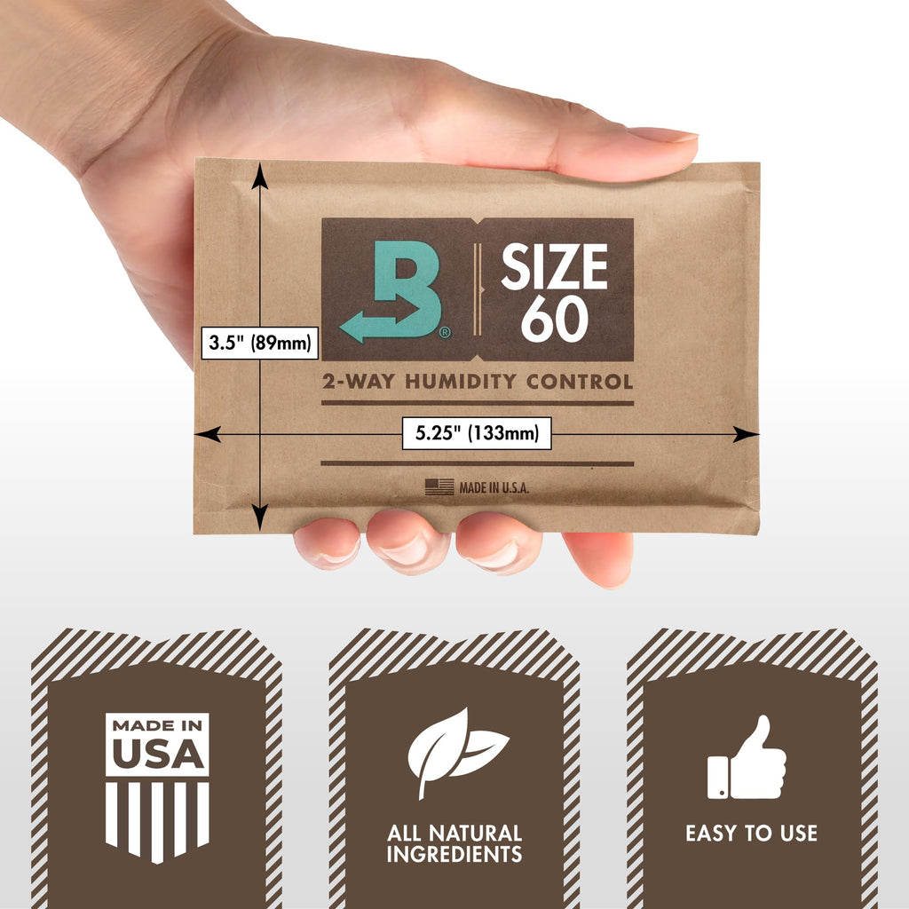 Boveda 69% Humidity Control Packs, Size 60, 4-Pack – Standard Use