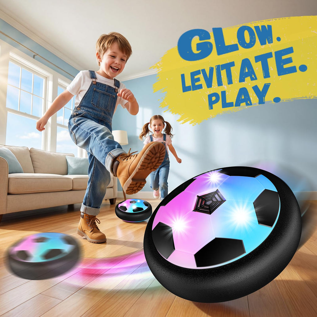 HopeRock Hover Soccer Ball Toys for 3-12 Year Old Boys Girls, Indoor and Outdoor Creative Toys for Toddlers with Foam Bumper, Christmas Birthday Gifts for 3 4 5 6 7 8+ Year Old Children's