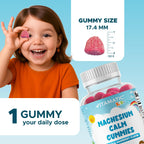 Vitamatic Kids Magnesium Calm Gummies - 60 Vegan Count - Great Tasting - Promote Healthy, Muscle, Bone, & Energy Support (Pack of 2)