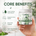 FRESORA Oral Probiotics, with K12 & M18, Oral Probiotics for Mouth Bad Breath for Adults, Sugar-Free Mint Lozenges for Oral Microbiome Balance, Defends Against Bad Breath & Dental Problems, 60 Count
