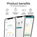SAF Aranet4 Home: Smart Indoor Air Quality Monitor - CO2, Temperature, Humidity, Portable & Battery-Powered, E-Ink Screen, Free App Integration