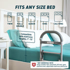 Lunderg Bed Assist Rail for Seniors with Motion-Activated Light & Non-Slip Grab Bar - Easy to Install Bed Rails for Elderly Adults Safety & Post-Surgery - Helps Reduce Falls & Support Independence