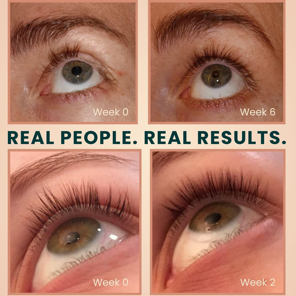 USDA Organic Castor Oil Lash Serum - Premium All Natural Cold Pressed Castor Oil Eyelash Growth Serum with Mascara Tube - Eyelash Treatment and Conditioner - For Thicker and Fuller Lashes