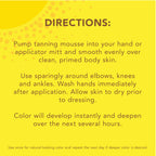Jergens Natural Glow Instant Sun Self Tanner Mousse Bundle, Deep Bronze, Sunless Tanning, 6 Oz Bottle and Application Mitt