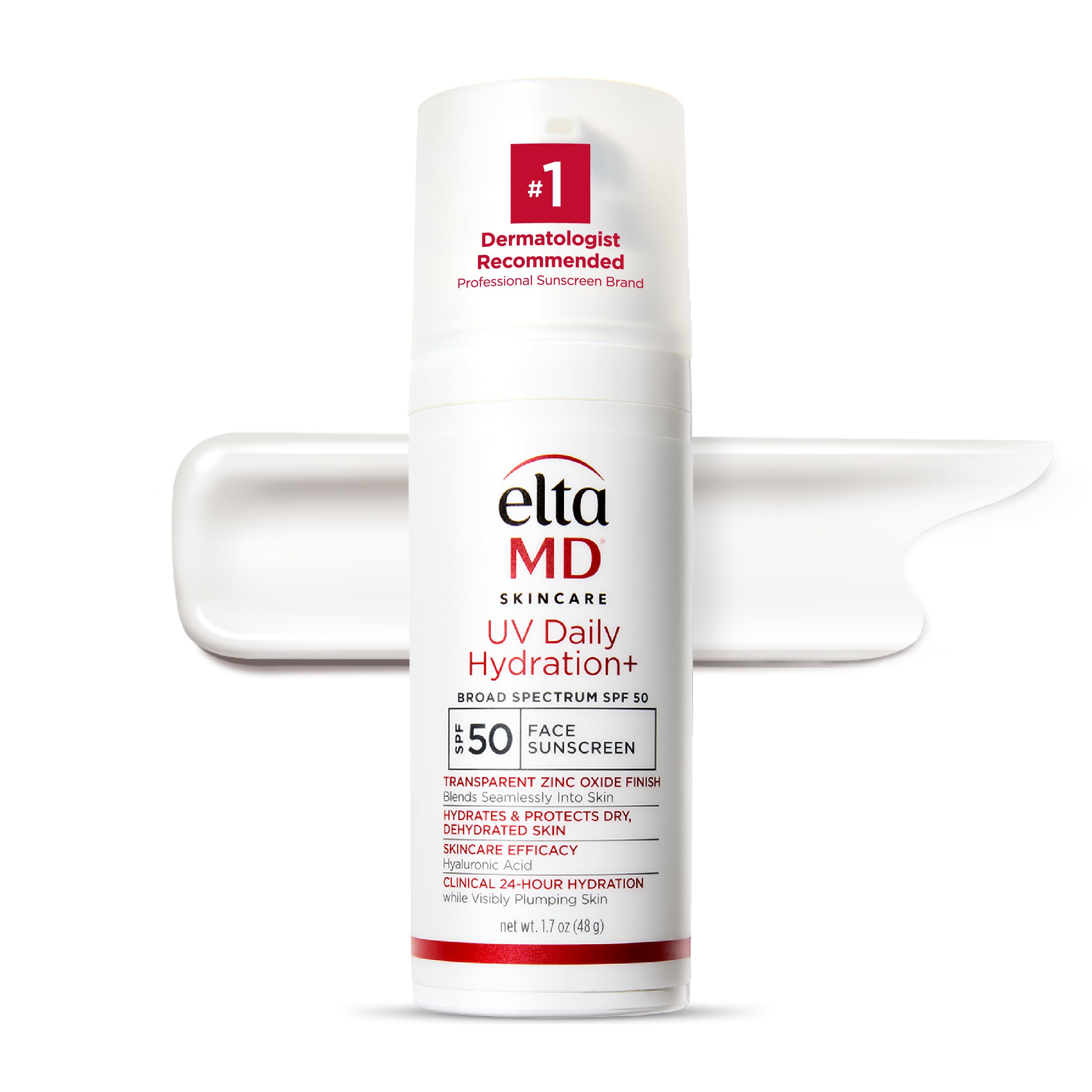 EltaMD UV Daily Hydration+ SPF 50, Dermatologist Trusted Lightweight Hybrid Sunscreen Providing Advanced Sun Protection and Corrective Skin Hydration.