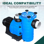 Briwooody 4 Pcs MIP x 2" Hi Temp Unions Compatible with Pentair Whisperflo Pool Pump Compatible with Intelliflo Pump 2" PVC Pool Pump High Temp Unions for Pool Pump