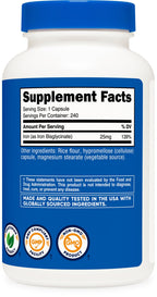 Nutricost Iron Bisglycinate Supplement (25mg) 240 Capsules - from Ferrous Bisglycinate Chelate - Non-GMO & Gluten-Free, Gentle Iron