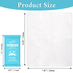 300 Pcs Ultra Thick Soft Large Body Wipes Individually Wrapped(7.87" x 9.45"),Shower Wipes for Adults Bathing No Rinse,Personal Cleansing Wipes for Travel Gym,Bulk Deodorant for Homeless(Blue)