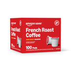 Amazon Brand - Happy Belly Dark Roast Coffee Pods, French Roast, Compatible with Keurig 2.0 K-Cup Brewers, 100 Count