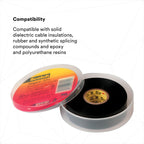 3M Scotch Super 33+ Electrical Tape, 3/4 in x 52 ft, 1 Roll, Black
