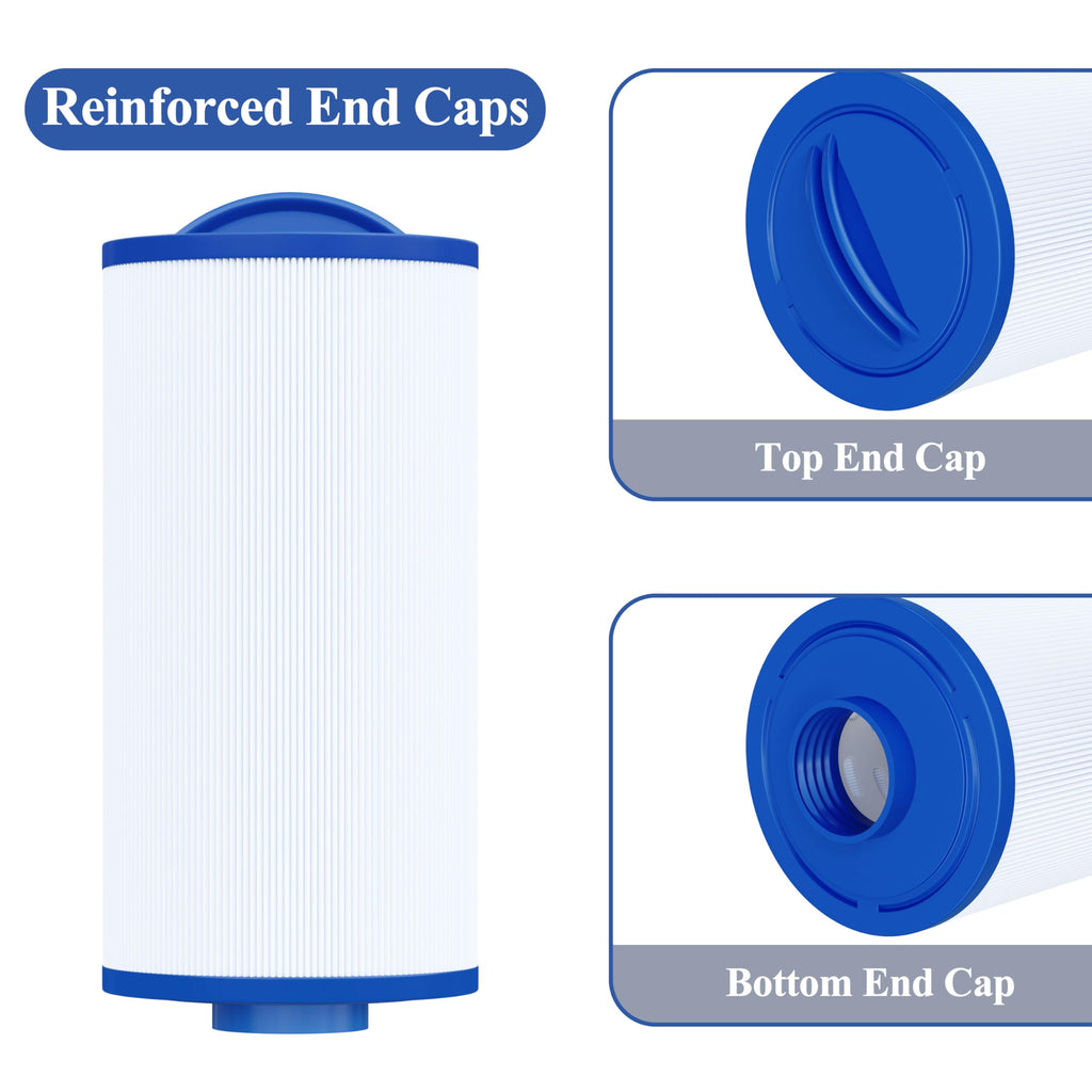 Cryspool® 04060 Spa Filter Compatible with PMA-R3/268548 with Closed Handle, 4CH-935, PWW35L, FC-0170, X268554, X268535, 817-4035, 35 Sq. Ft Hot Tub Filter Cartridge, 2 Pack