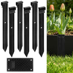 16 Pack Metal Landscape Edging Stakes,10 in Heavy Duty Garden Spikes